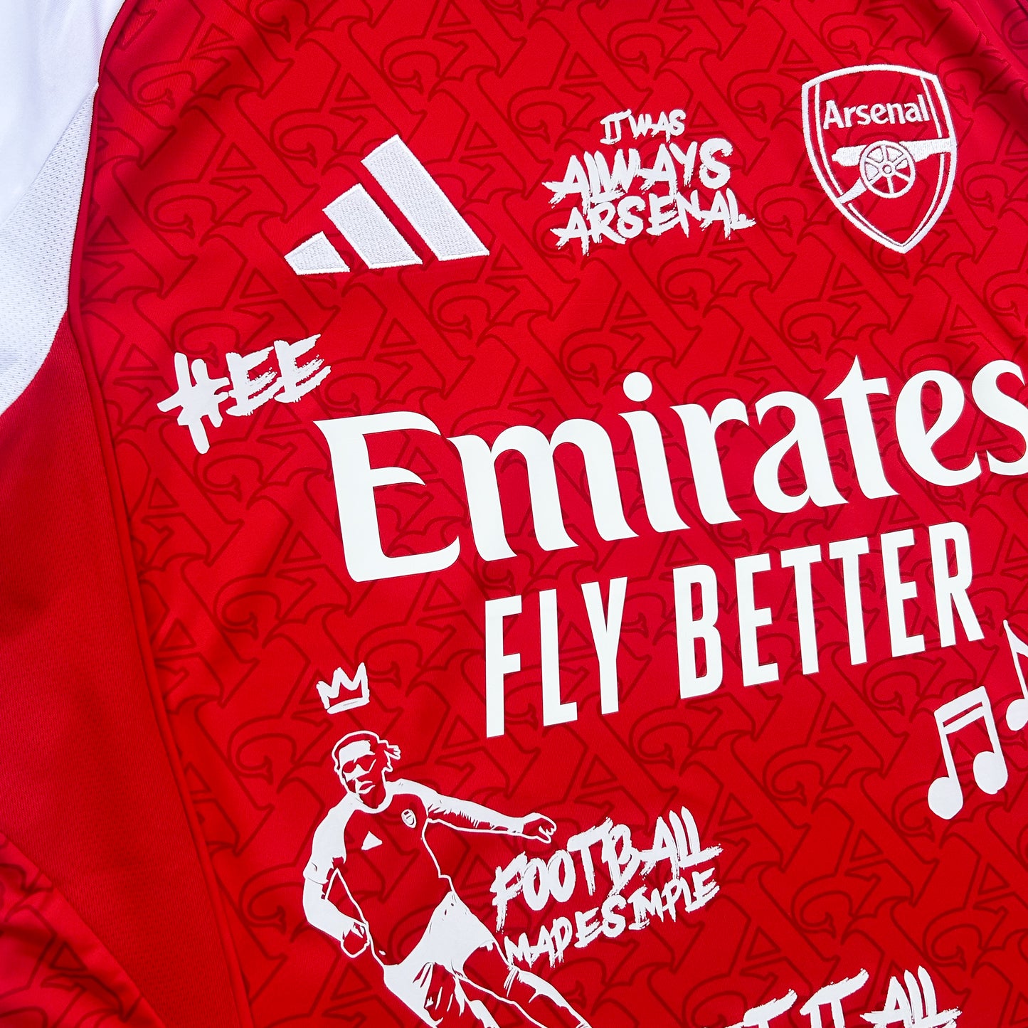 1/20 LIMITED CUSTOM EZE X LIL WAYNE ARSENAL SHIRT