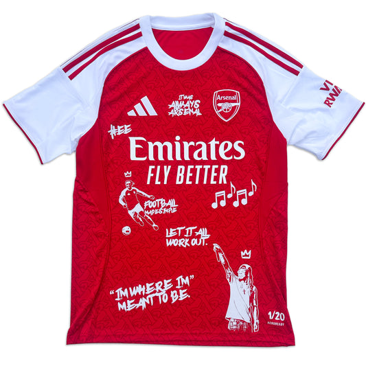 1/20 LIMITED CUSTOM EZE X LIL WAYNE ARSENAL SHIRT