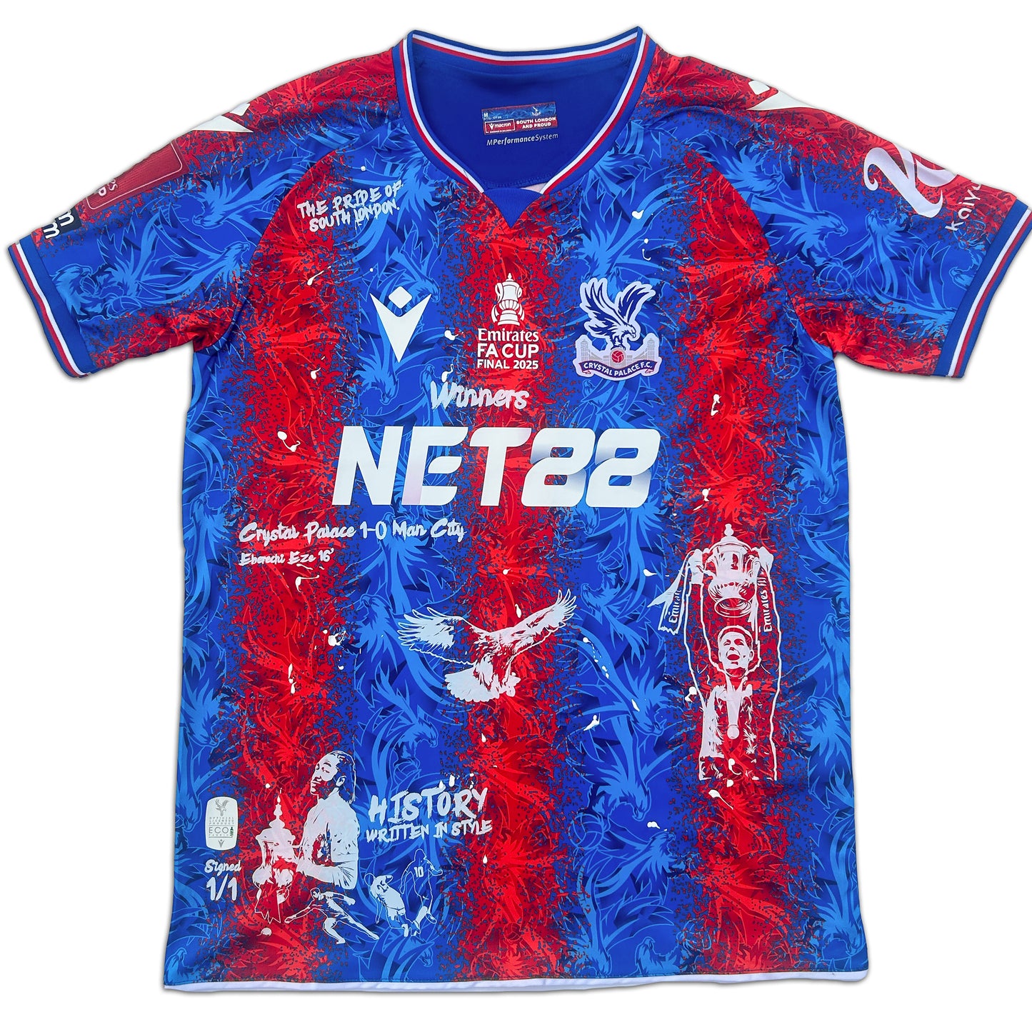 10F1 SIGNED CUSTOM FA CUP WINNERS SHIRT